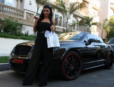 Kim Kardashian Drives A Bentley Continental Range Rover