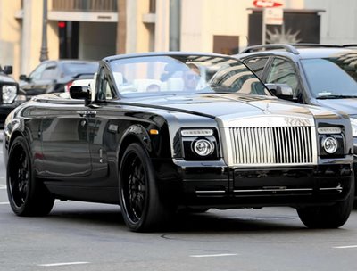 David Beckham's Car Rolls Royce Phantom Drophead Coup